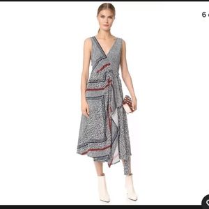 DEREK LAM SILK CROSSBODY Dress